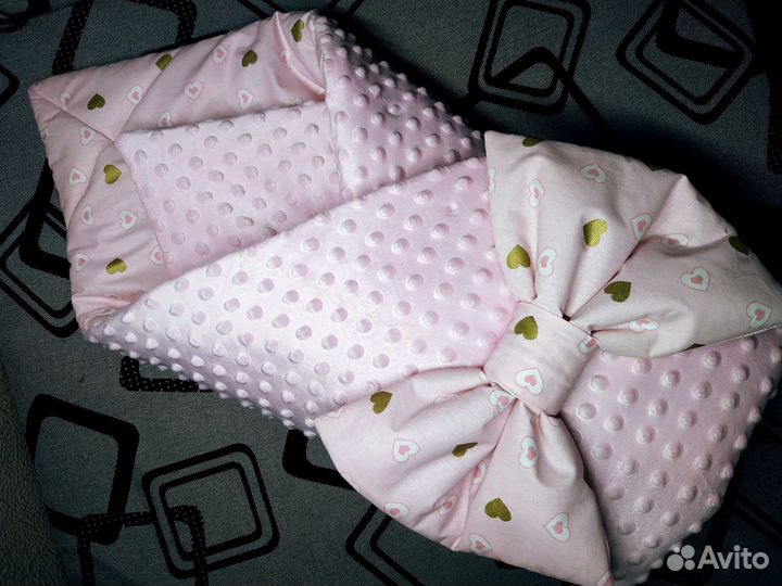 Конверт-одеяло на выписку для девочки (новый)