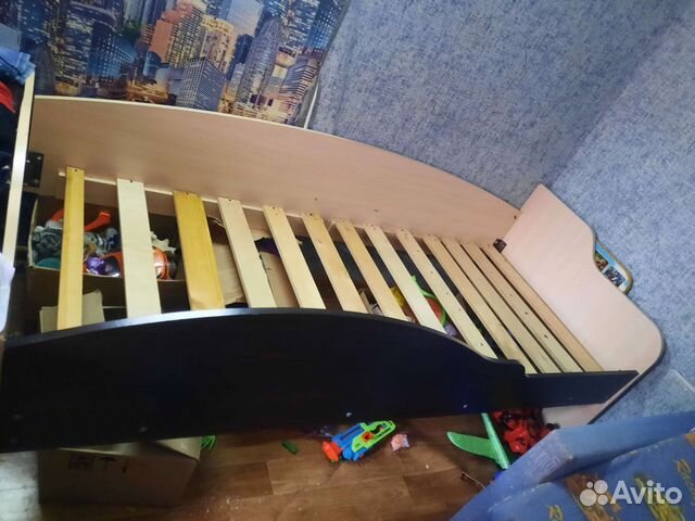 Детская кровать от 3 лет с бортиками