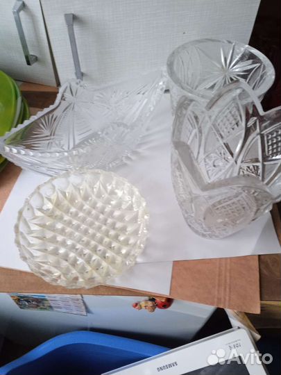 Конфетница СССР хрусталь вазы