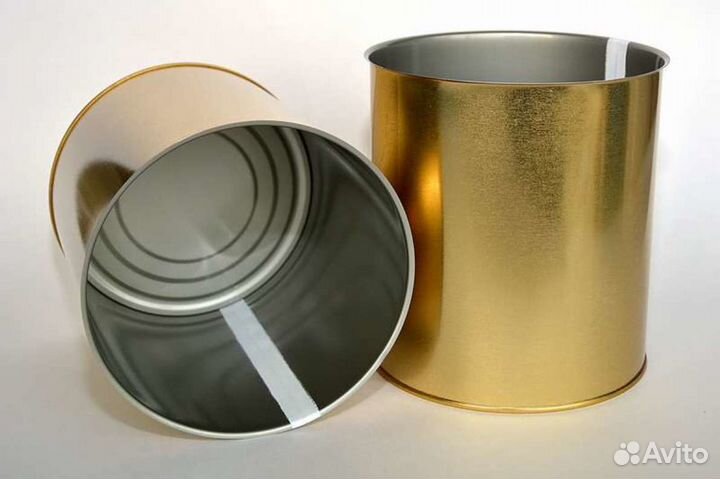 Металлическая банка № 9 с крышкой easy open