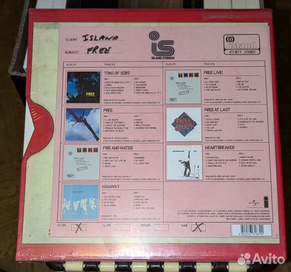 Free, The Vinyl Collection Виниловые пластинки