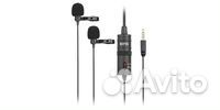 Микрофон петличный Boya BY-M1DM двойной много, нов