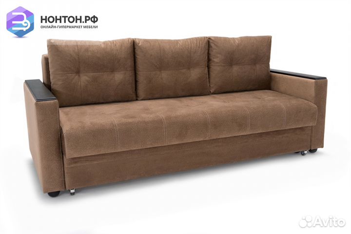 Диван еврокнижка Денвер светло-коричневый