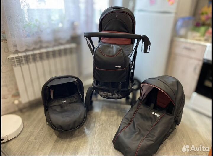 Детская коляска verdi sonic plus 3 в 1