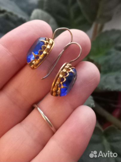 Серьги кольцо бижутерия СССР