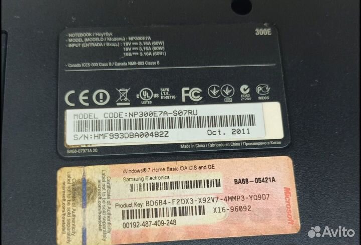 Ноутбук Samsung NP300E7A