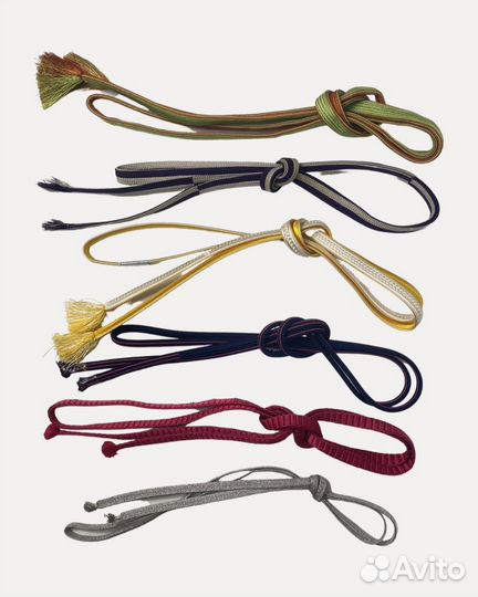 Тонкие пояса для кимоно оби-дзимэ