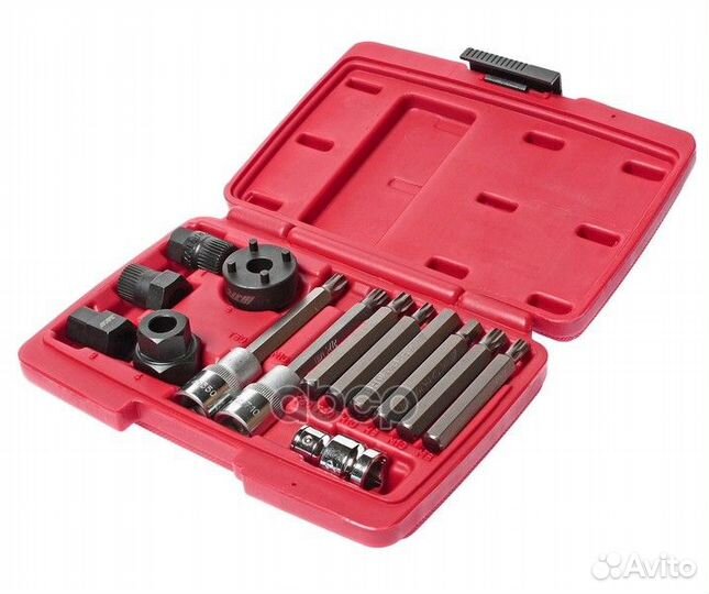 Съемник шкивов генератора Набор 14 предметов JT