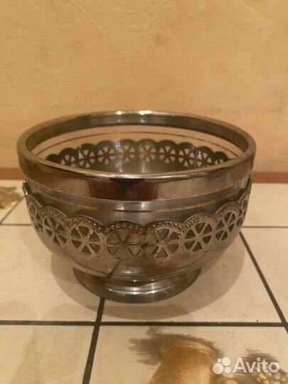 Конфетница ваза СССР металл