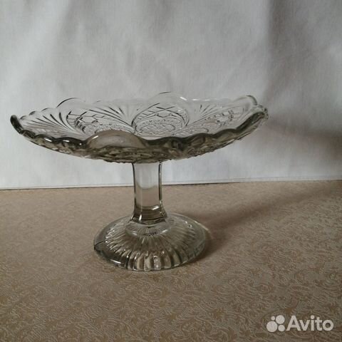 Ваза для фруктов на ножке СССР