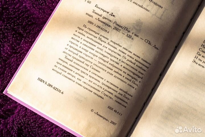 Джон Голсуорси «Тёмный цветок»