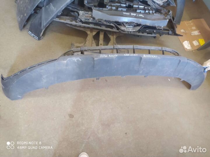 Porsche cayenne юбка переднего бампера