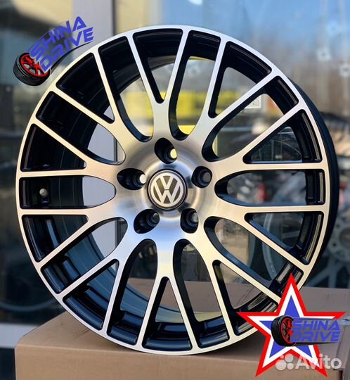 Диски VAG VW R18 5x112 Black Groove Gloss