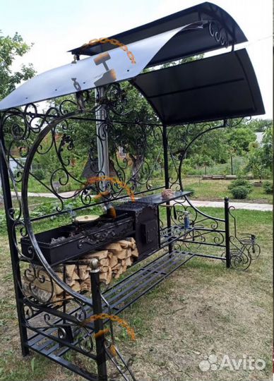 Мангал с крышей
