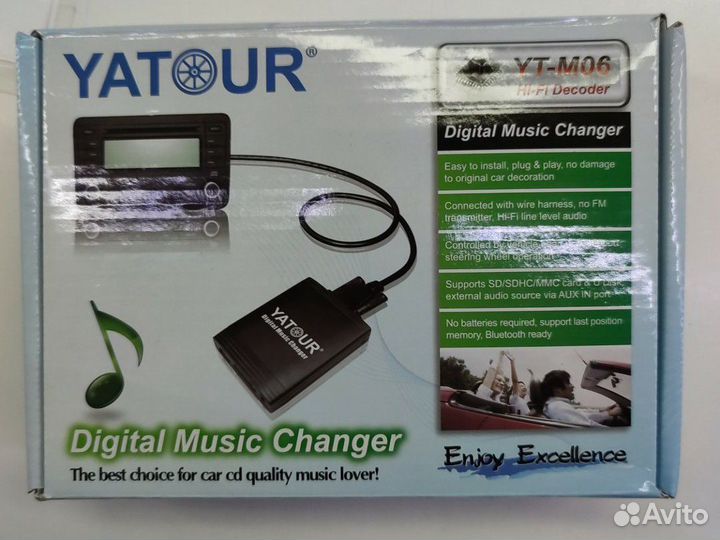 Yatour на Mazdа Maz2 из штатной CD магнитолы USB
