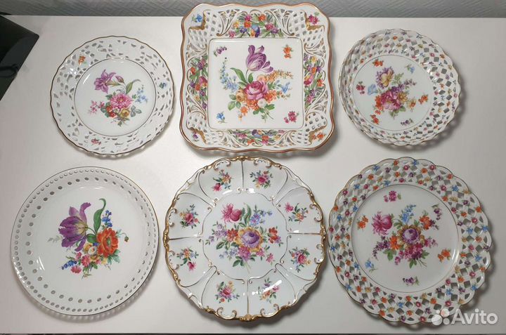 Конфетницы. Блюдо. Тарелки. Германия