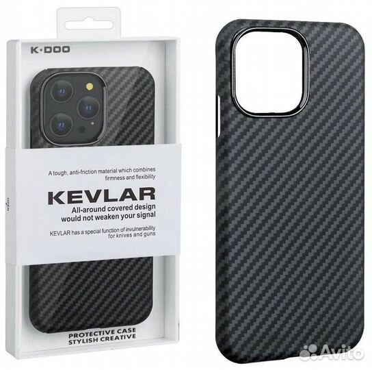 Чехол kzdoo Kevlar для iPhone 15 Pro Max