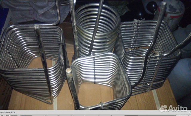 Чилер змеевик из пищевой нержавейки