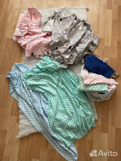 Обрезки ткани плюш