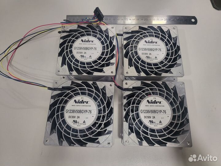 Мощный 100Вт 50V 2A вентилятор Nidec servo 12x12