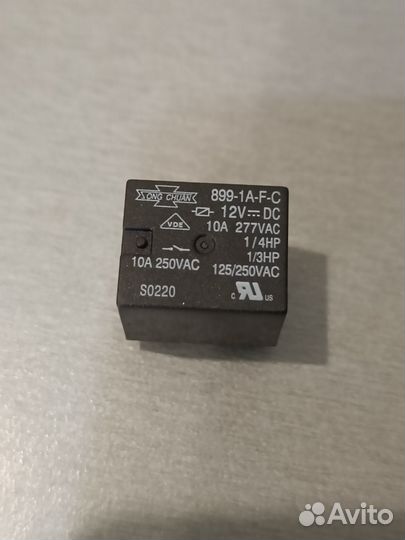 Реле 899-1A-F-C 12В 10А 250В