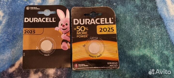 Durecell 2025 2 батарейки
