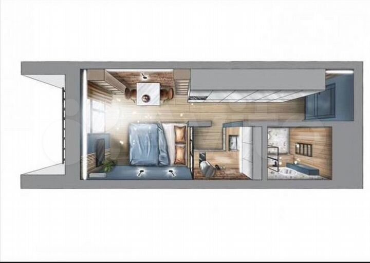 Квартира-студия, 24 м², 6/18 эт.