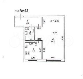 1-к. квартира, 32 м², 1/5 эт.