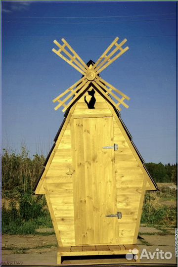 Дачный туалет с декором и установкой SAB