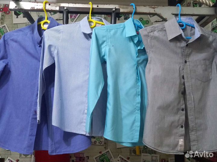 Рубашка школьная 134