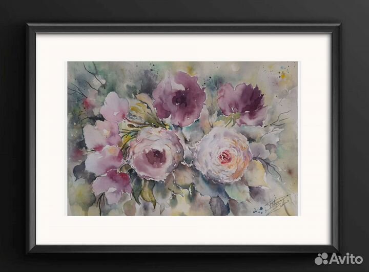 Картина акварелью 30х40, авторская работа