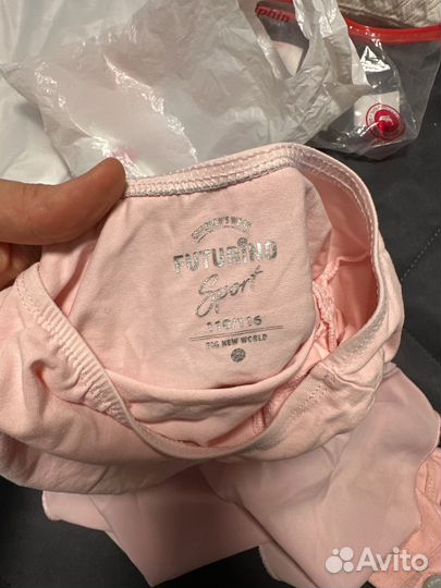 Гимнастический купальник 110 и чешки