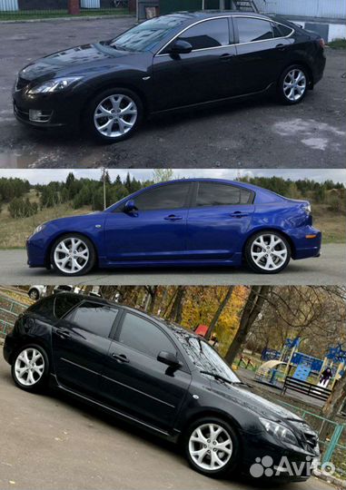 Диски оригинал r17 Mazda 3,6 Снежинки Sport