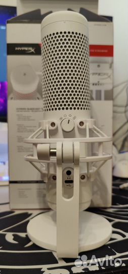Микрофон hyperx quadcast S белый
