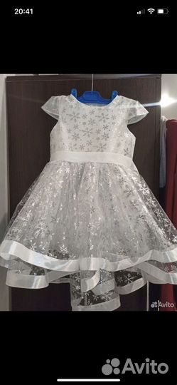 Платье снежинки размер 110