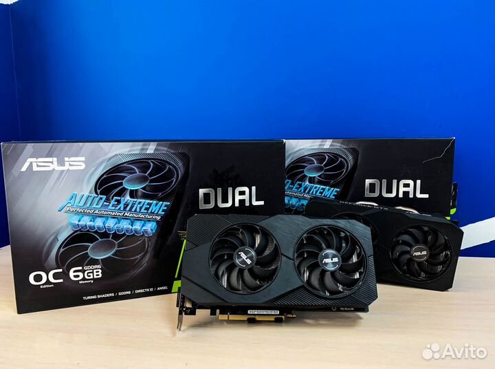 Видеокарта Asus Dual GeForce GTX 1660 Super 6Gb