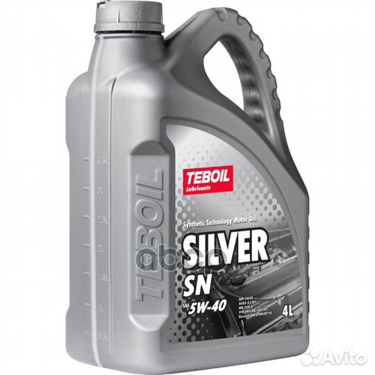 5W-40 Silver SN 4л (полусинт. мотор. масло) Teboil