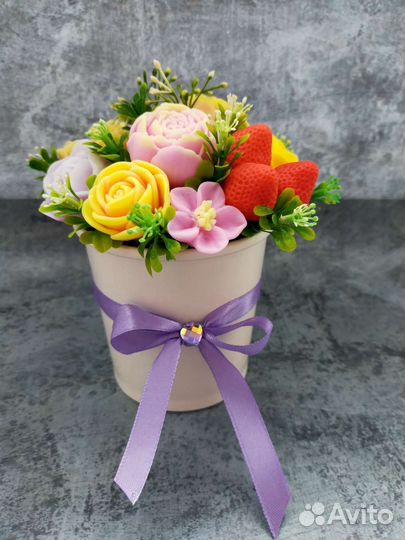 Букет цветов из мыла