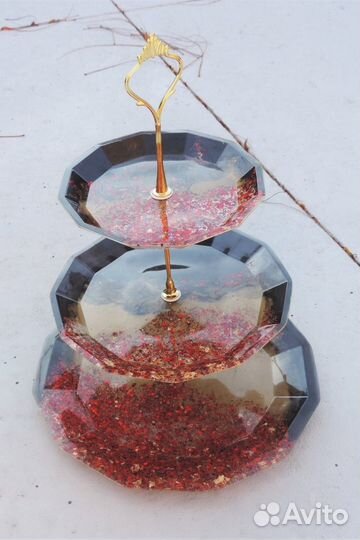 Силиконовый молд - Заготовка для фруктовницы 27 см