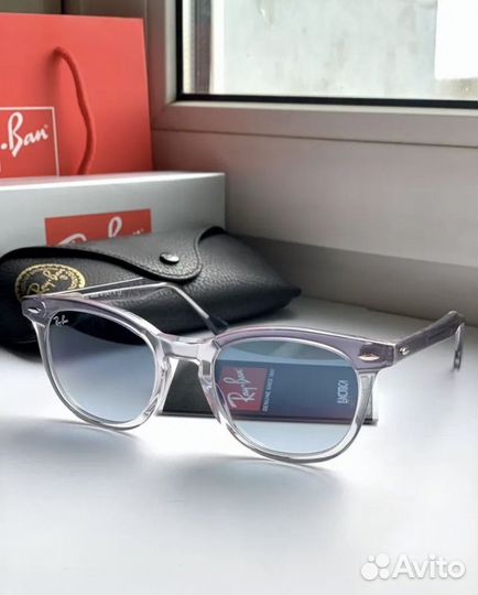 Солнцезащитные очки ray ban Hawkeye прозрачные