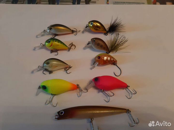 Набор воблеров в коробке.Новые