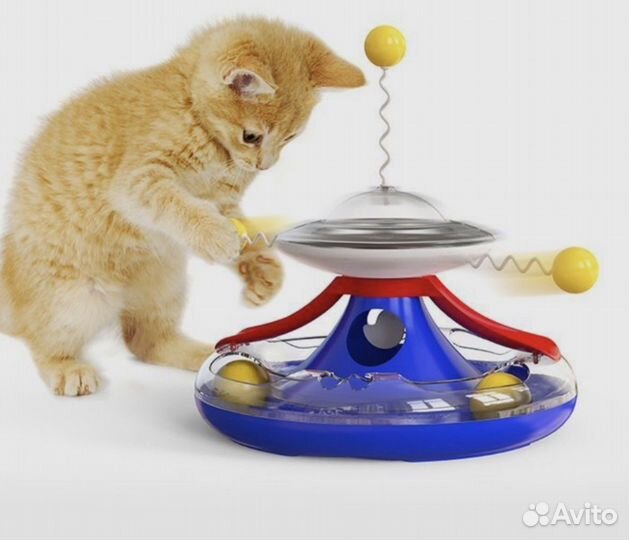 Интерактивная игрушка-кормушка для кошек и собак