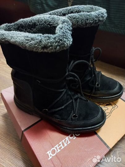 Сапожки детские зимние Юничел 35 размер
