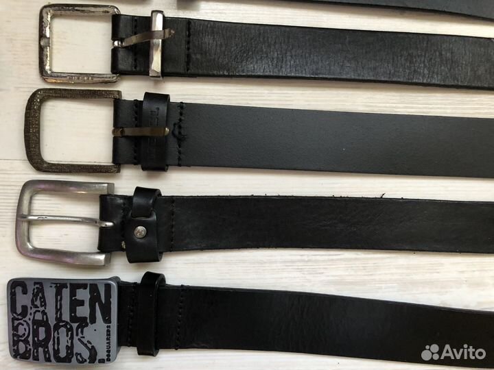 Мужской кожаный ремень Armani Diesel Dsquared D&G