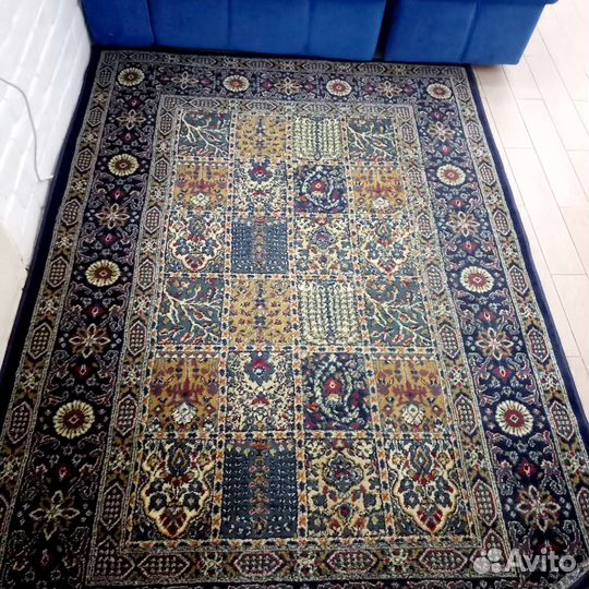 Ковер Икеа Valby Ruta Синий