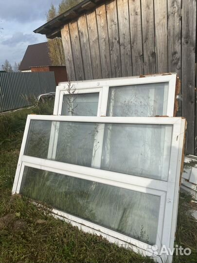 Окна пвх бу (4 штуки)