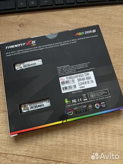 G.skill DDR5 trident Z5 RGB 96GB (2x48GB) 6800MHz