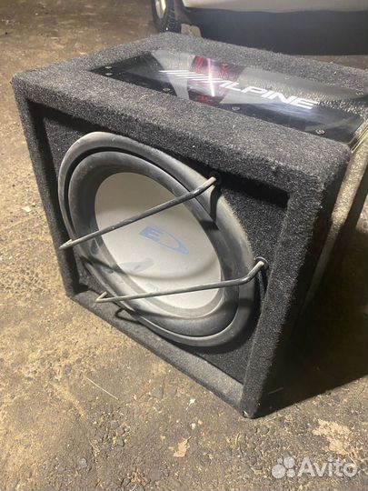 Сабвуфер alpine sbe-1243br