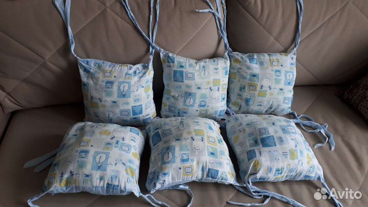 Мягкие бортики в кроватку / подушки для детской кр