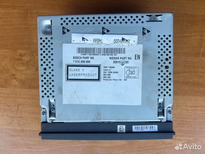 Магнитола Nissan Qashqai 2010